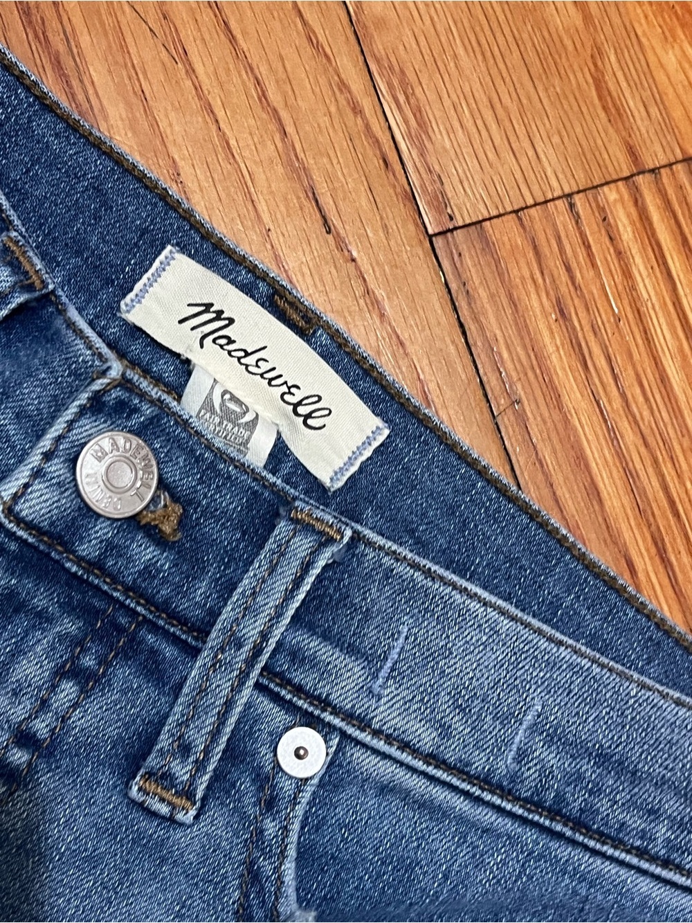 Madewell Cali Demi-Boot Straight-Leg Crop Jeans with Raw Hem Women’s 26P - Picture 6 of 14